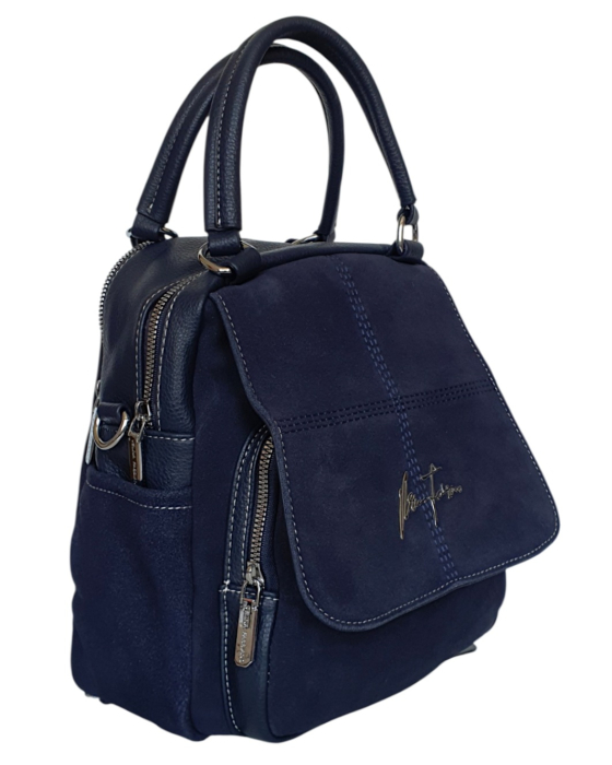Rucsac Dama Piele Naturala Bleumarin V.Fabbiano Carmen G04543 [3]