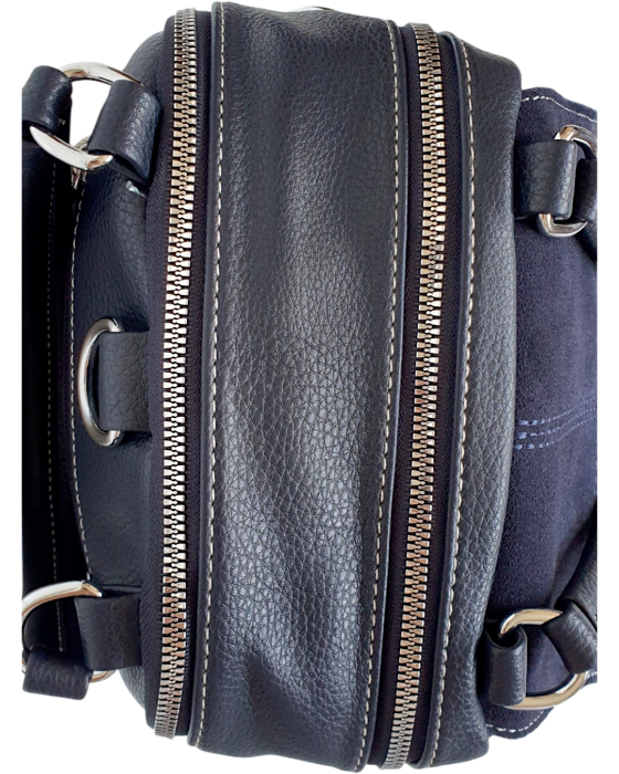 Rucsac Dama Piele Naturala Bleumarin V.Fabbiano Carmen G04543 [5]
