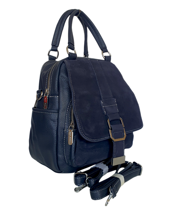 Rucsac Dama Piele Naturala Bleumarin V.Fabbiano Lia G02478 [3]