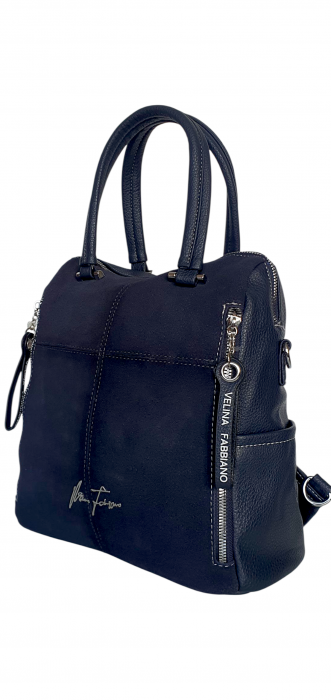 Rucsac Dama Piele Naturala Bleumarin Velina G04419 [1]