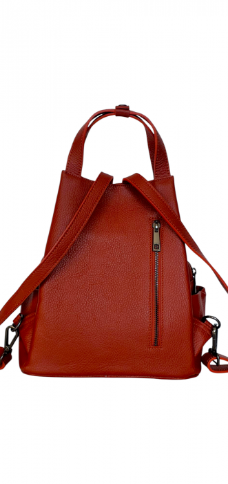 Rucsac Dama Piele Naturala Corai Tokio G04246 [4]