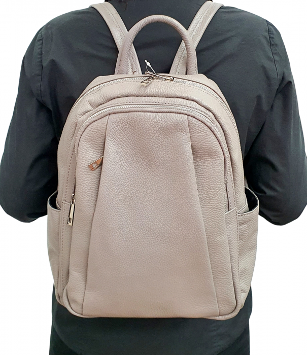 Rucsac Dama Piele Naturala Grej Sia G02494 [7]