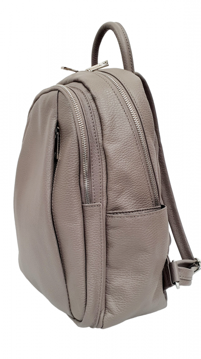 Rucsac Dama Piele Naturala Grej Sia G02494 [4]