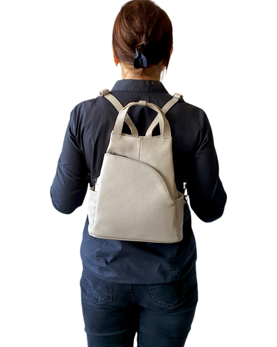 Rucsac Dama Piele Naturala Grej Tokio G04784 [6]