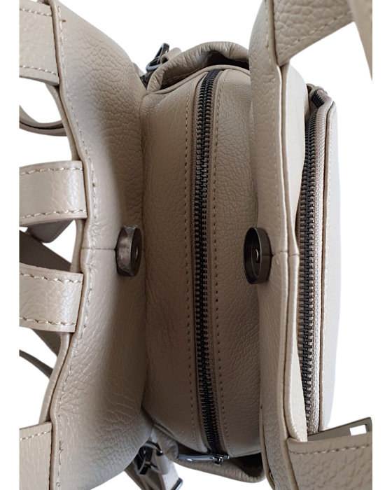 Rucsac Dama Piele Naturala Grej Tokio G04784 [5]