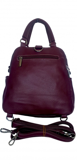 Rucsac Dama Piele Naturala Grena Lia V. Fabbiano G04416 [2]