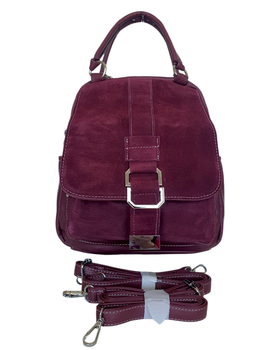 Rucsac Dama Piele Naturala Grena Lia V. Fabbiano G04416 [2]