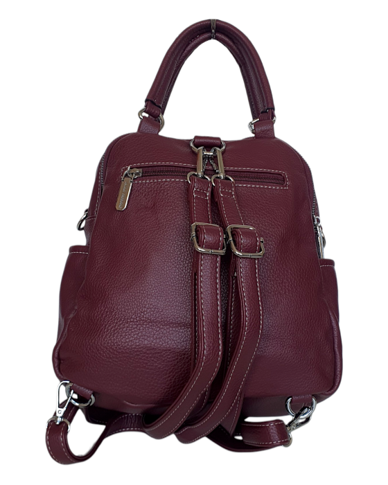 Rucsac Dama Piele Naturala Grena Lia V. Fabbiano G04416 [4]