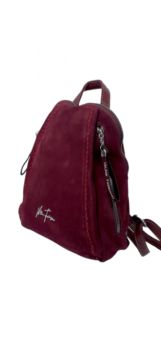 Rucsac Dama Piele Naturala Grena V.Fabbiano Smaranda G03090 [3]