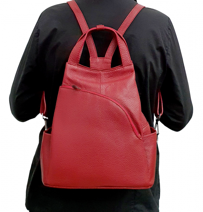 Rucsac Dama Piele Naturala Grena Tokio G02413 [8]