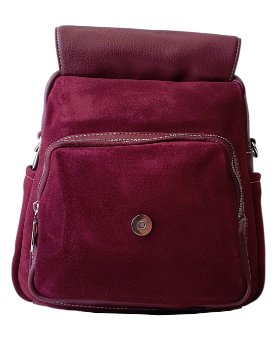 Rucsac Dama Piele Naturala Grena V.Fabbiano Carmen G04544 [5]