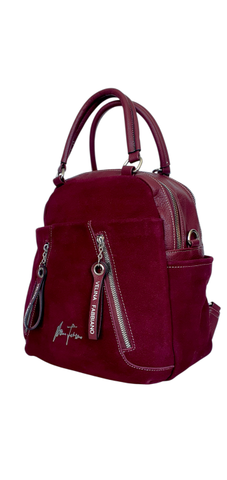 Rucsac Dama Piele Naturala Grena V.Fabbiano Geo G04541 [3]