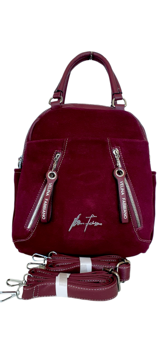 Rucsac Dama Piele Naturala Grena V.Fabbiano Geo G04541 [1]