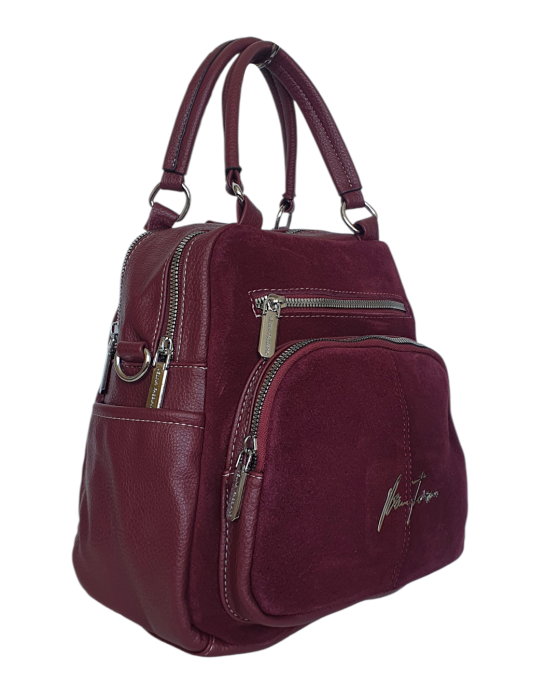 Rucsac Dama Piele Naturala Grena V.Fabbiano Pia G03111 [3]