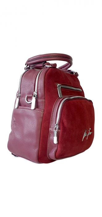 Rucsac Dama Piele Naturala Grena V.Fabbiano Pia G03111 [2]