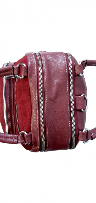 Rucsac Dama Piele Naturala Grena V.Fabbiano Pia G03111 [5]
