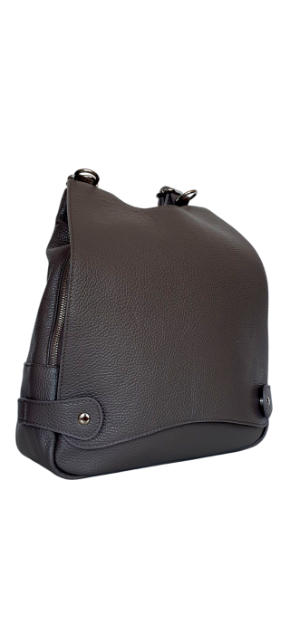 Rucsac Dama Piele Naturala Gri Marina G04509 [3]