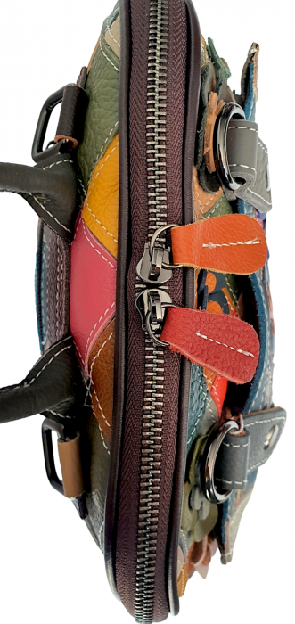 Rucsac Dama Piele Naturala Multicolor Adena G03531 [5]