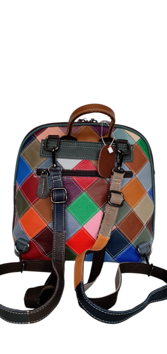 Rucsac Dama Piele Naturala Multicolor Adena G04632 [4]