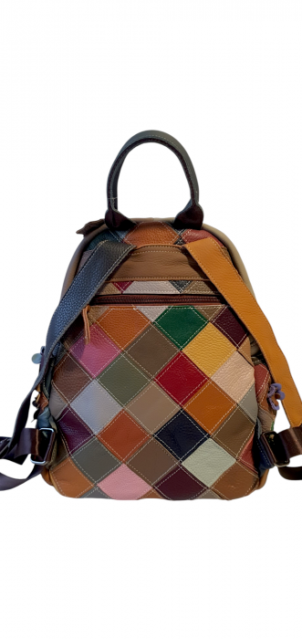 Rucsac Dama Piele Naturala Multicolor Anglea G04103 [4]