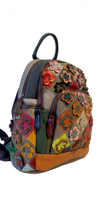 Rucsac Dama Piele Naturala Multicolor Anglea G04103 [2]