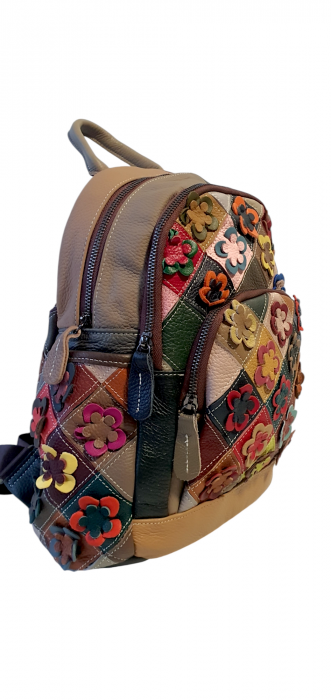 Rucsac Dama Piele Naturala Multicolor Anglea G04104 [2]