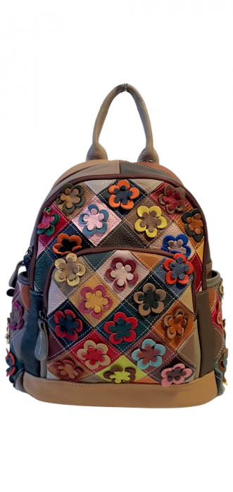 Rucsac Dama Piele Naturala Multicolor Anglea G04104 [1]