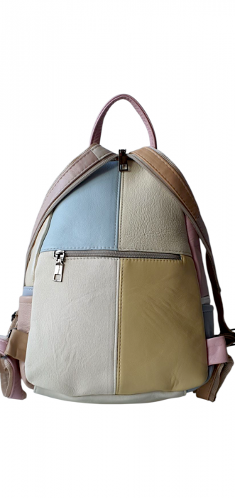 Rucsac Dama Piele Naturala Multicolor Bulma G04237 [4]