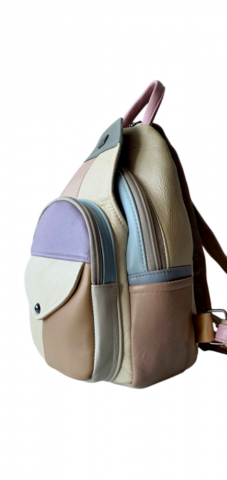 Rucsac Dama Piele Naturala Multicolor Bulma G04237 [3]