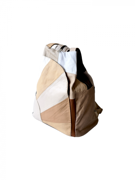 Rucsac Dama Piele Naturala Multicolor Clarisa G02896 [3]