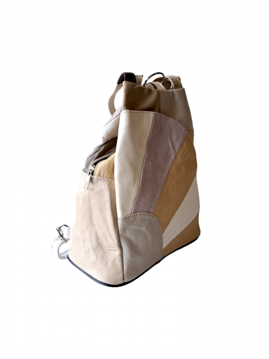 Rucsac Dama Piele Naturala Multicolor Clarisa G02897 [2]