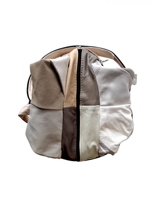 Rucsac Dama Piele Naturala Multicolor Clarisa G02897 [6]