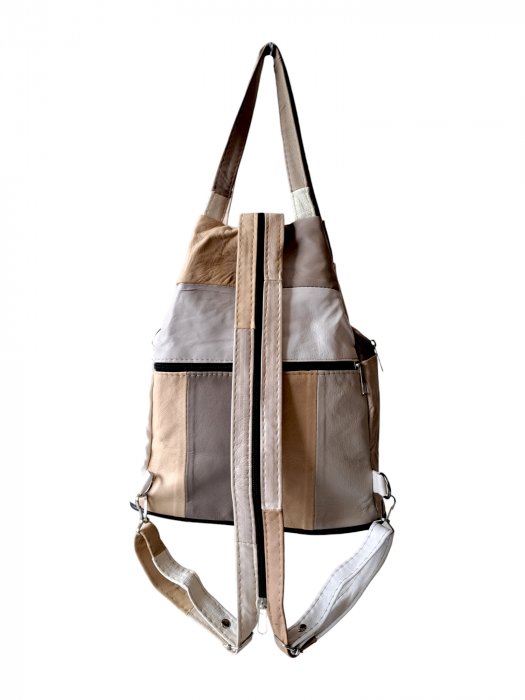 Rucsac Dama Piele Naturala Multicolor Clarisa G02897 [5]