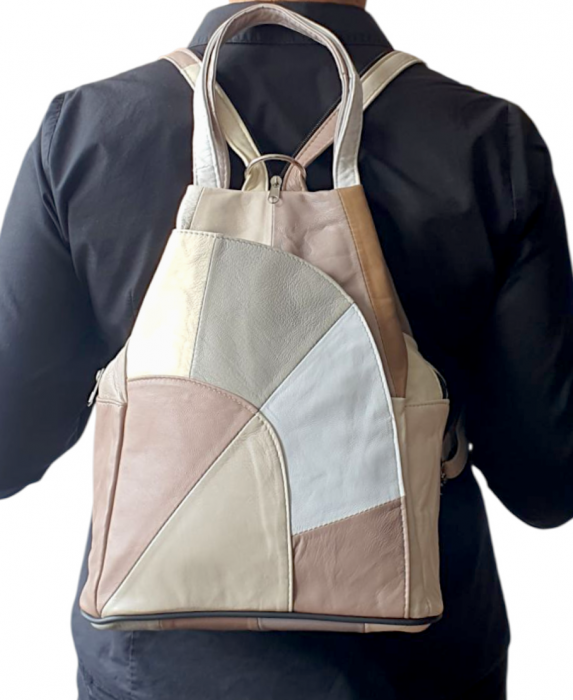 Rucsac Dama Piele Naturala Multicolor Clarisa G04389 [7]
