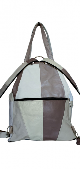 Rucsac Dama Piele Naturala Multicolor Clarisa G04389 [4]
