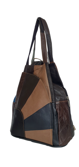 Rucsac Dama Piele Naturala Multicolor Clarisa G04621 [3]