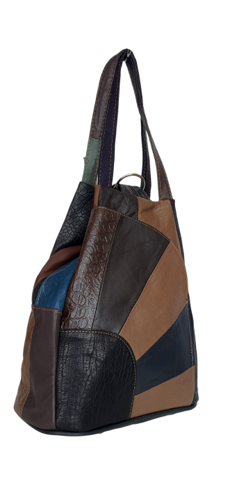 Rucsac Dama Piele Naturala Multicolor Clarisa G04621 [2]