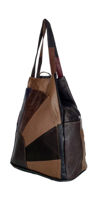 Rucsac Dama Piele Naturala Multicolor Clarisa G04622 [3]