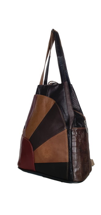 Rucsac Dama Piele Naturala Multicolor Clarisa G04624 [3]