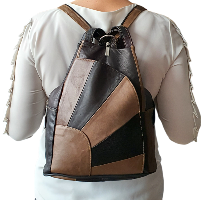 Rucsac Dama Piele Naturala Multicolor Clarisa G04625 [7]