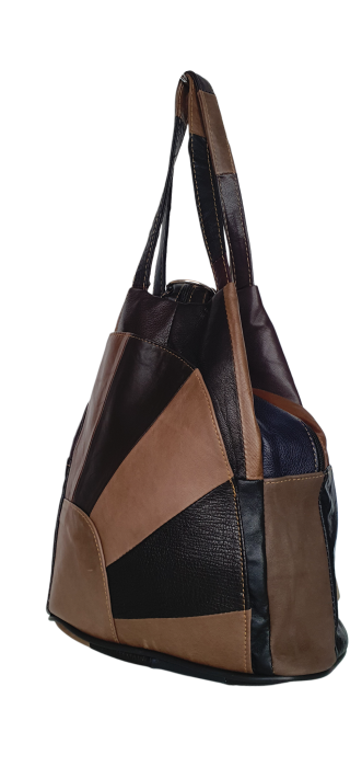 Rucsac Dama Piele Naturala Multicolor Clarisa G04625 [3]