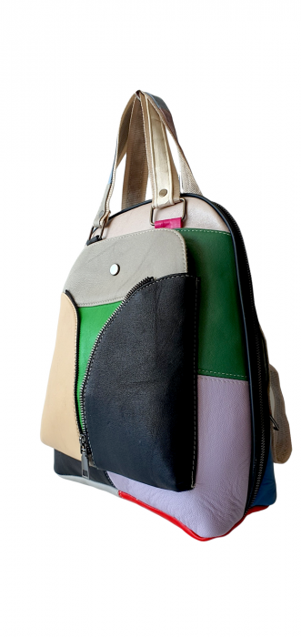 Rucsac Dama Piele Naturala Multicolor Erina G03611 [3]
