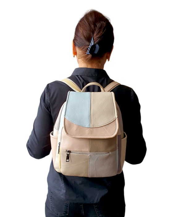 Rucsac Dama Piele Naturala Multicolor Fiona G04706 [9]