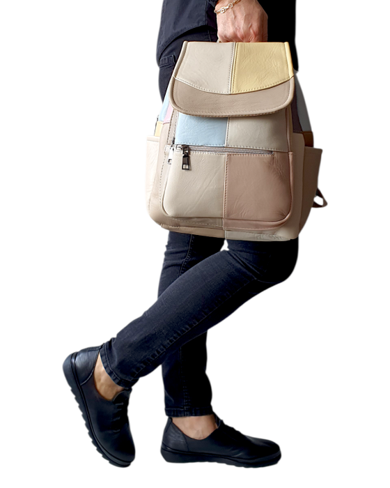 Rucsac Dama Piele Naturala Multicolor Fiona G04707 [8]