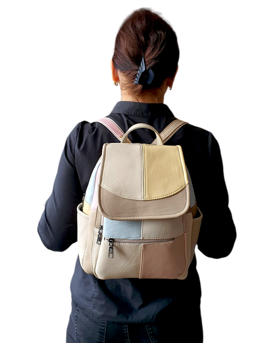 Rucsac Dama Piele Naturala Multicolor Fiona G04707 [9]