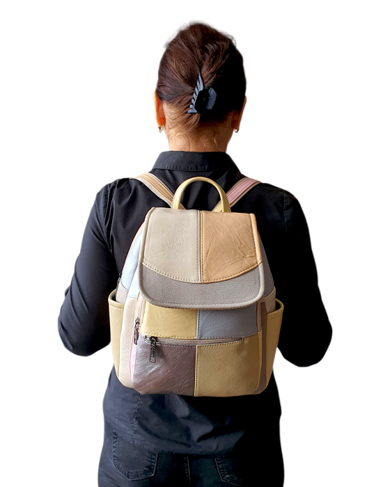 Rucsac Dama Piele Naturala Multicolor Fiona G04708 [9]