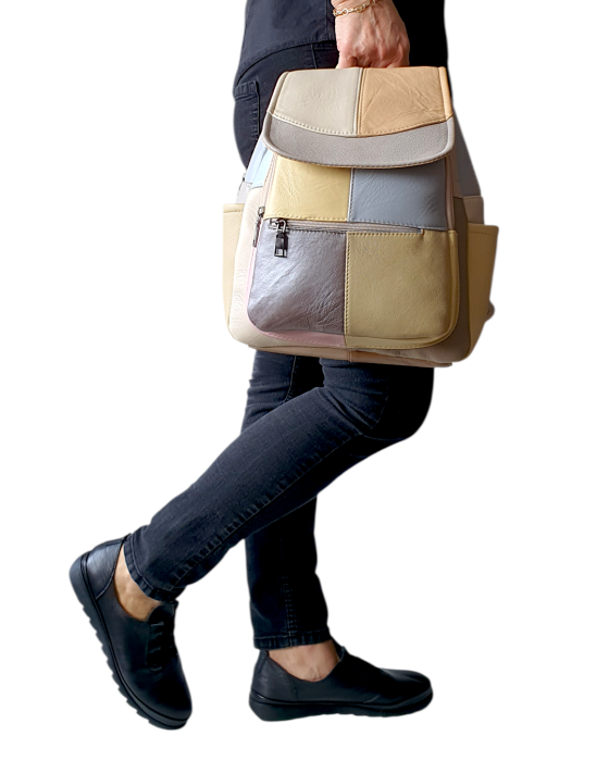 Rucsac Dama Piele Naturala Multicolor Fiona G04708 [8]