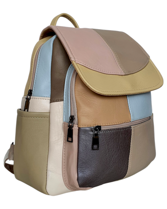 Rucsac Dama Piele Naturala Multicolor Fiona G04710 [3]