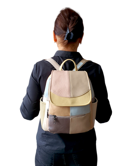 Rucsac Dama Piele Naturala Multicolor Fiona G04710 [9]