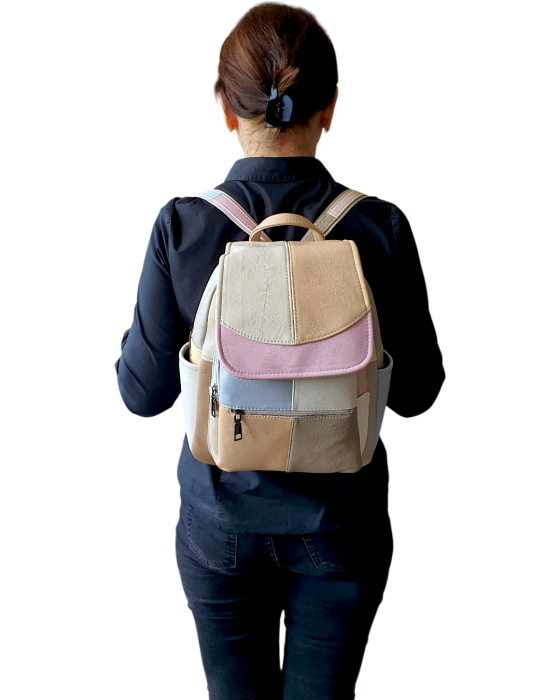 Rucsac Dama Piele Naturala Multicolor Fiona G04794 [7]